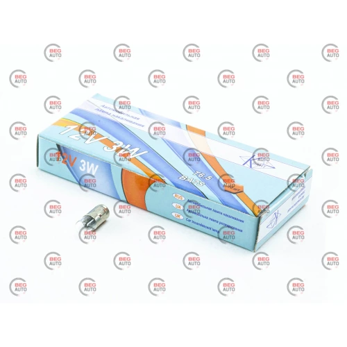 лампа A 12V T3W BA7s КВАНТ