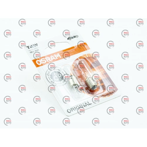 лампа A 12V T4W BA9s OSRAM (пара)