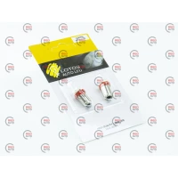Лампа LED А 12V T4W BA9s RED Flux