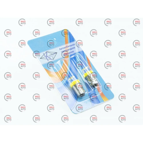 Лампа LED А 12V T4W BA9s YELLOW
