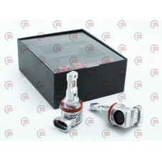 лампа LED H8/H9/H11/H16 12V-24V M3 silver 48W 6500K 6500L  радиатор