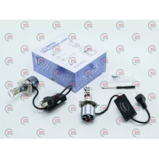 лампа LED с линзой H4 12V-24V  80W A80 5700K радиатор с вентилят.