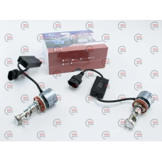 лампа LED с линзой H8/H9/H11/H16 12V  38W G01 5700K радиатор с вентилят.
