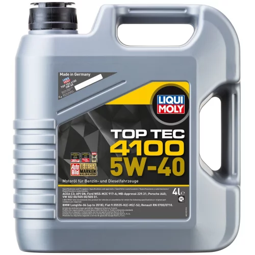 олива Liqui Moly 5W-40 TOP TEC 4100  (4л)