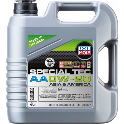 олива Liqui Moly 0W-20 Special Tec AA (Asia & America) 4л