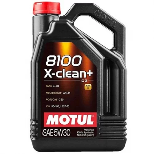 масло Motul 5W-30 8100 X-Clean+ (5л)