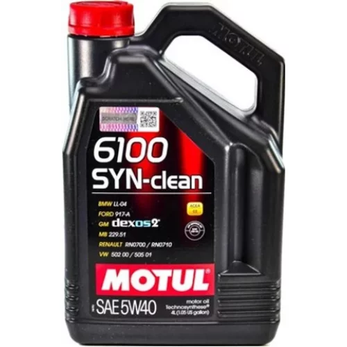 масло Motul 5W-40 6100 Syn-Clean (4л)