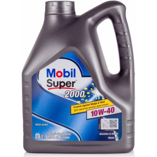 олива Mobil 10W-40  Super 2000 X1 SN/CF, A3/B3 (4л)