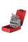 набор свёрл по металлу Р6М5 титан 19шт (1,0-10,0 мм) метал. футляр