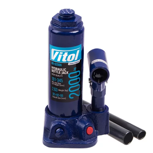 домкрат гидравл.  2Т  181-345мм  (коробка) Vitol