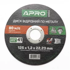 круг відрізний по металу 125 х 1,2 мм Apro