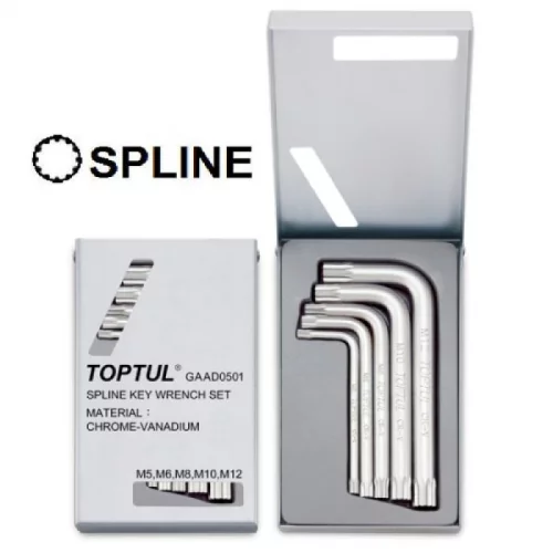 набір ключів дванадцятипроменевих SPLINE  М5, М6, М8, М10, М12мм, 5 шт