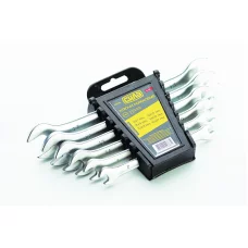 набір ключів ріжкових  6-17 мм  6 шт (планшет) CrV Satine