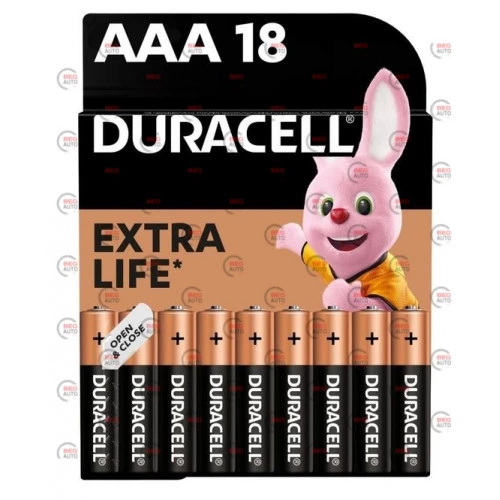 батарейка  AAА  щелочная 1.5V минипальчик Duracell Basic Alkaline 18шт картон  Бельгия