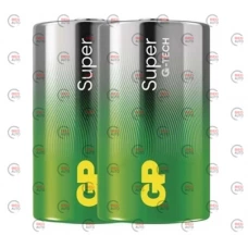 батарейка  тип C  лужна 1.5V середня GP Super G-Tech Alkaline 2шт плівка