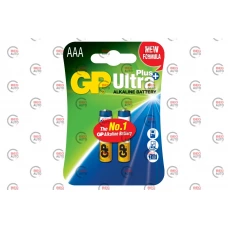 батарейка  AAA  лужна 1.5V мініпальчик GP Ultra + Alkaline 2шт  блістер