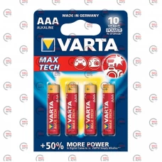 батарейка  AAA  лужна 1.5V мініпальчик Varta Longlife Max Power 4шт блістер