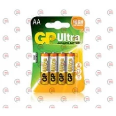 батарейка  AA  лужна 1.5V пальчик GP Ultra Alkaline 4шт блістер