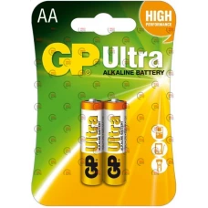 батарейка  AA  лужна 1.5V пальчик GP Ultra Alkaline 2шт блістер