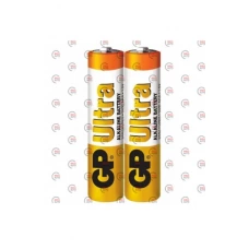 батарейка  AAA  лужна 1.5V мініпальчик GP Ultra Alkaline 2шт плівка