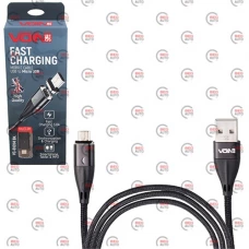 кабель для заряджання магнітний Voin  USB - Micro USB,  2м, 3.0А  чорний  (швидке. заряд, перед. дан
