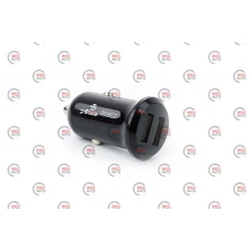 зарядка от прикуривателя 12Atelie  2USB  2.1А, круг черный, Евро  компакт