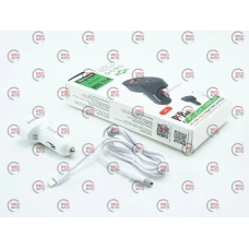 зарядка від прикурювача Reddax   USB + Type C 3.0А білий+ кабель Type-C -  iPhone QC 3.0 18W,Єв