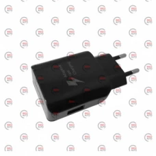 зарядка від мережі 220В на  USB 2.1A чорна 25W