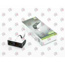 разветвитель прикур. прямой 2 вых.   5А/60Вт, 2 USB 2.1А, Евро/ВАЗ