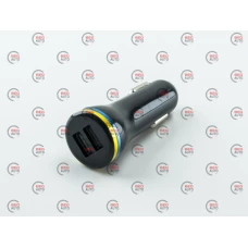зарядка от прикуривателя  2USB  2.1А круглый, удлиненный Евро/ВАЗ