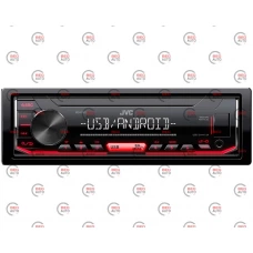 магнітола JVC  KD-X 162R FM/USB/AUX/MP3/Android/знімна пан/червона підсв.