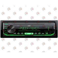 магнітола JVC  KD-X 163G FM/USB/AUX/MP3/Android/знімна пан/зелена підсв.