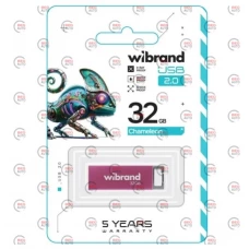 флешка USB 2.0  32Gb  Сhameleon  pink  Wibrand