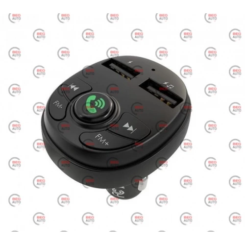 FM модулятор Borofone BC32B  USB/MP3/12-24В/USB зарядка 2,1А/Bluetooth 5.0
