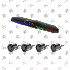 парктронік 4 датчики 18,5 мм Cyclone SF-4D LED дисплей-шкала/звук. сигнал/чорний