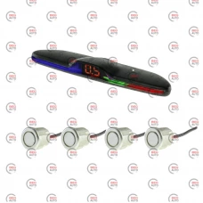 парктронік 4 датчики 18,5 мм Cyclone SF-4D LED дисплей-шкала/звук. сигнал/сірий
