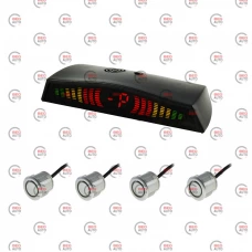 парктронік 4 датчики 18,5 мм Cyclone ST-4M LED дисплей-шкала/звук. сигнал/сірий