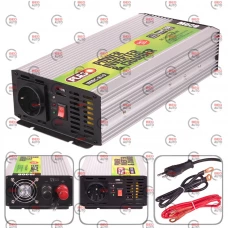 преобразователь напряж. с 12 на 220 В/ 800W/на клемы/модиф. синусоида/зарядное устройство 12В, 10А