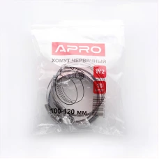 хомут нержавеющий   9мм Apro 100-120мм