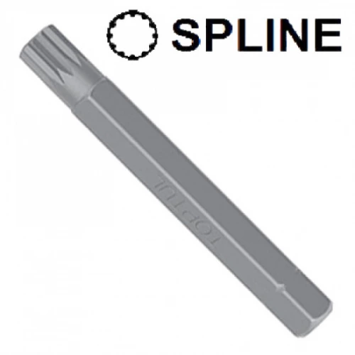 бита 10мм двенадцатилучевая SPLINE M 5 х 75 мм