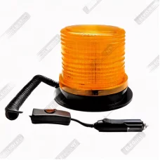 мигалка желтая LED 12/24В, прикуриватель, магнит