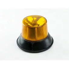 мигалка желтая LED 12/24В  d-150мм, высота 104мм с креплением на винтах (Wassa)