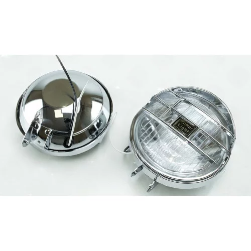 противотум. кругл. d-128мм/H3/12В/55W/решетка/хром. корпус/белая DLLA