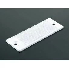катафот прямоугол. под винт средний белый 95 x 35 mm (Stark)