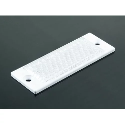 катафот прямоугол. под винт средний белый 95 x 35 mm (Stark)