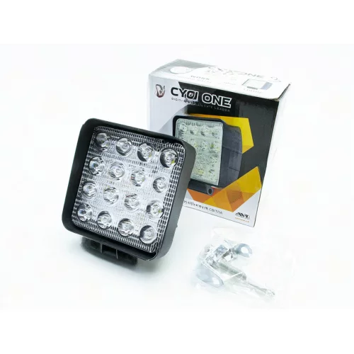 фара додаткова LED 117х117х47 (Д/В/Ш) 48W дальній