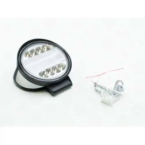 фара дополнительная LED  круглая 110х25 (Дм/Ш) 30W  c angel eyes комбинированння