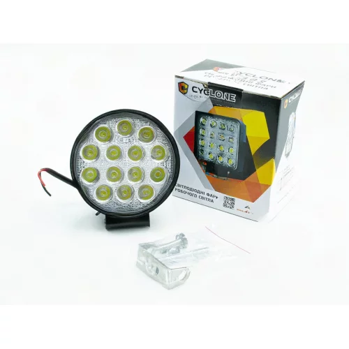 фара додаткова LED  кругла 114х60 (Дм/Ш) 42W EP16 FL 6000K ближнє світло