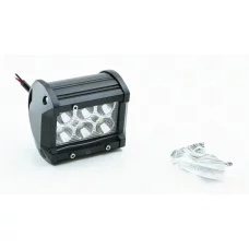 фара додаткова LED  прямокут. 100х75х65 (Д/В/Ш) 60W комбіноване світло Н11