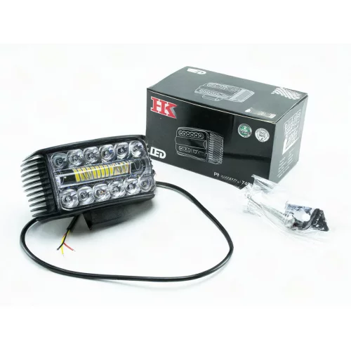 фара додаткова LED  прямокут. 110х50х50 (Д/В/Ш) 18W дальнє світло